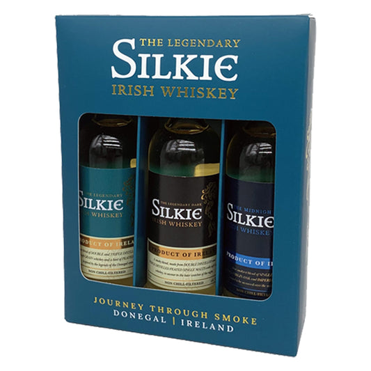 Sliabh Liag Distillers The Legendary Silkie Irish Whiskey Journey Through Smoke Gift Set 3x5cl 46%